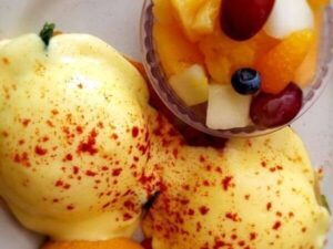 fruit and eggs at Daily Bread