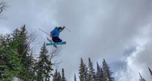 skiier jumping