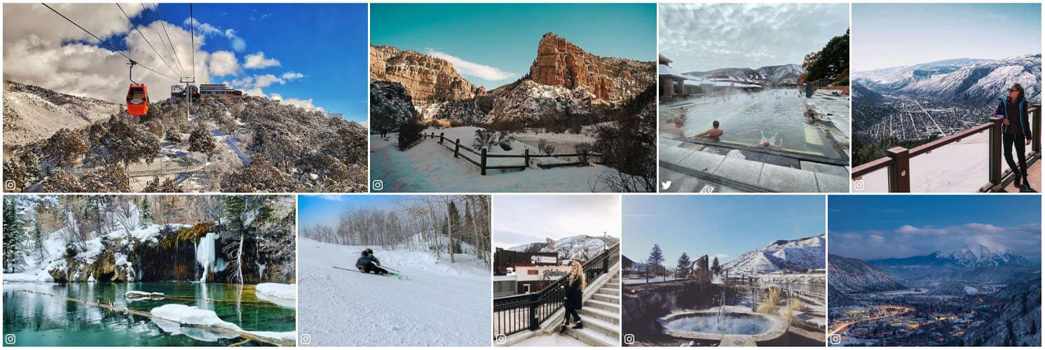 variety of different photos of glenwood springs