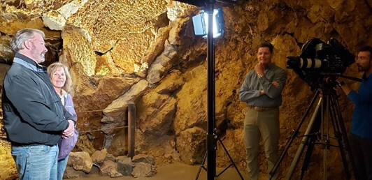 filming in fairy caves