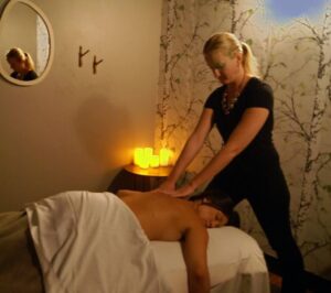 person getting a massage