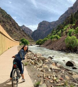 bicycling in Glenwood Canyon
