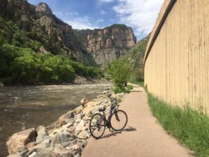 bike trail in glenwood canyon