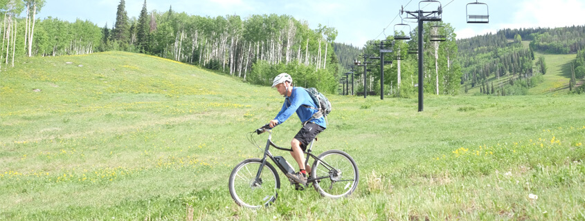 Mountain biker at Sunlight Mountain Resort