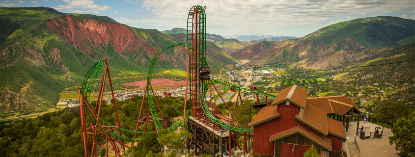View of the Defiance Roller Coaster