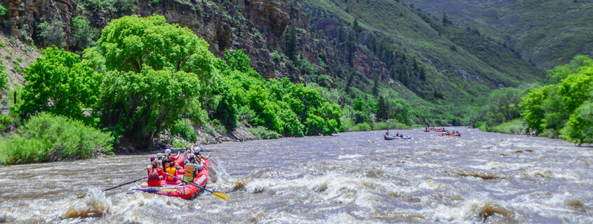 Rafting in Glenwood Canyon
