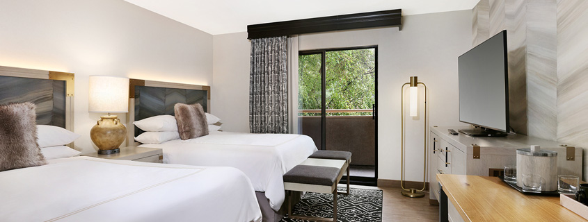 Newly renovated room at Glenwood Hot Springs Resort