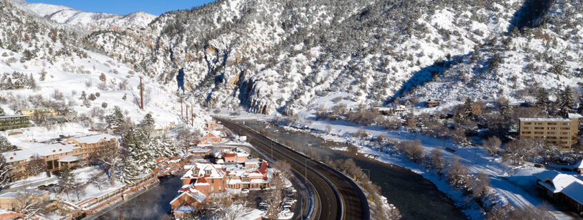 Glenwood Canyon in Winter