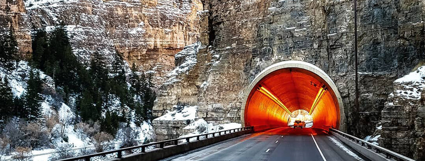 Glenwood Canyon Tunnel in Winter