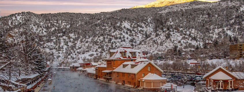 Glenwood hot Springs Resort in Winter