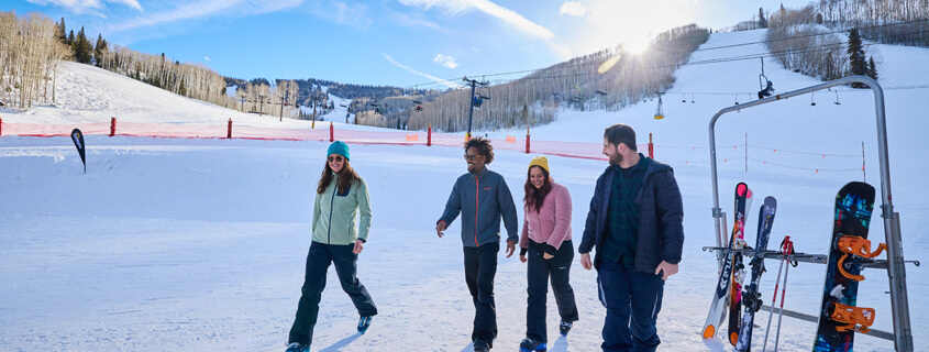 Skiers at Sunlight Mountain Resort