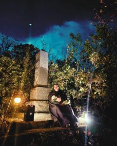 Woman portraying historic figure from the  Ghost Walk 
