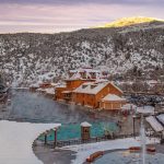 Glenwood Hot springs pool in winter
