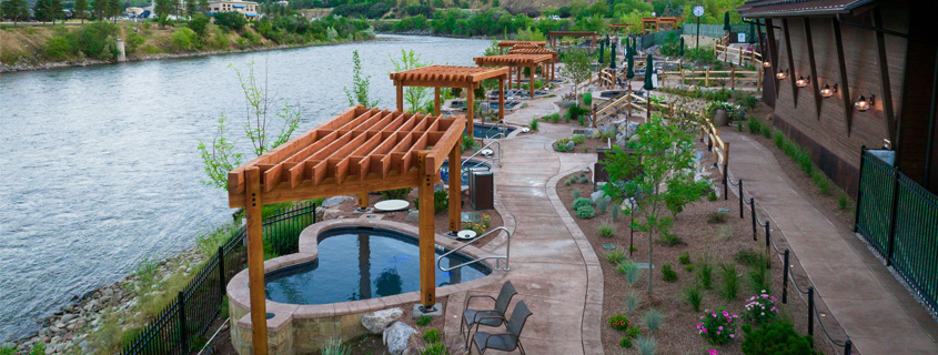 Premier Access area of Iron Mountain Hot Springs