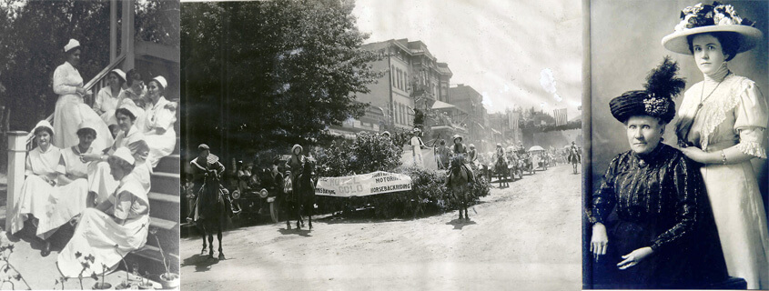 Historic photo of women in Glenwood Springs